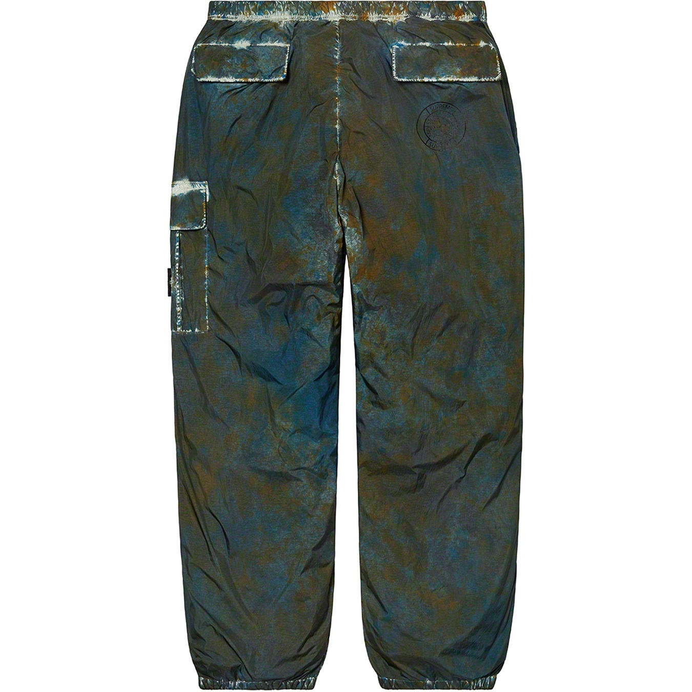 Supreme®/Stone Island® Painted Camo Nylon Cargo Pant view 4